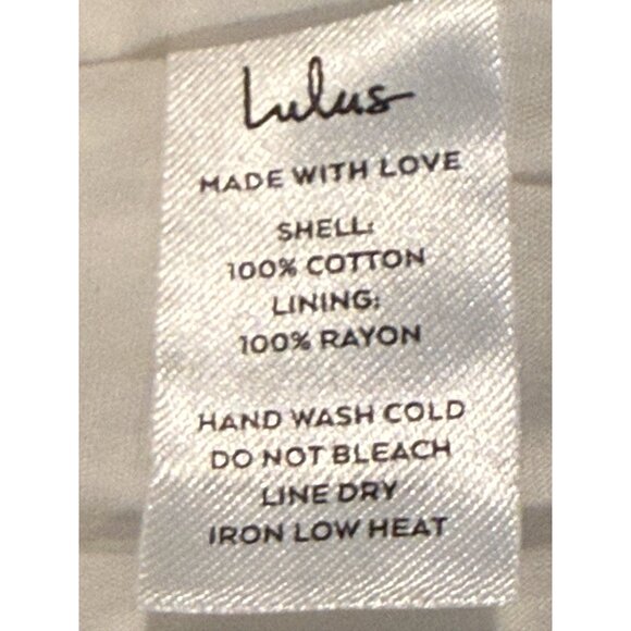 Lulu's Women's Strolling Sicily Pleated Dress White Size S NWT - Picture 6 of 8